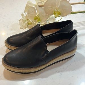 A New Day woman’s black slip on espadrilles size 7.5.